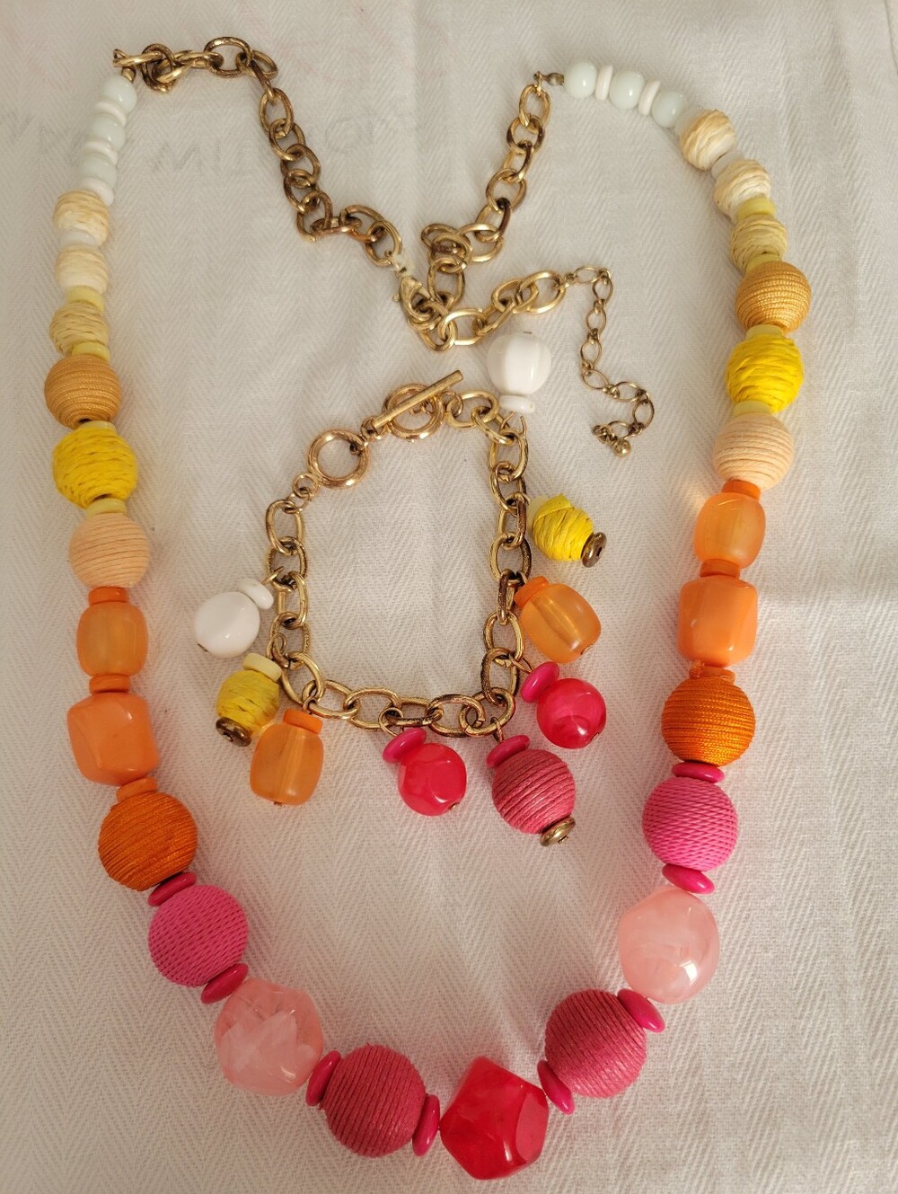 Hello Summer Necklace and Braclet